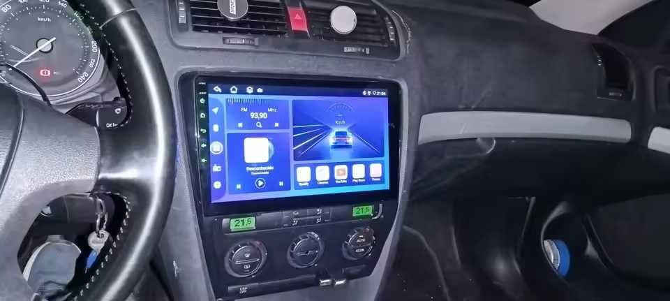Rádio 10" Skoda Octavia 2 A5 android CARPLAY WIFI GPS 2/32GB NOVO