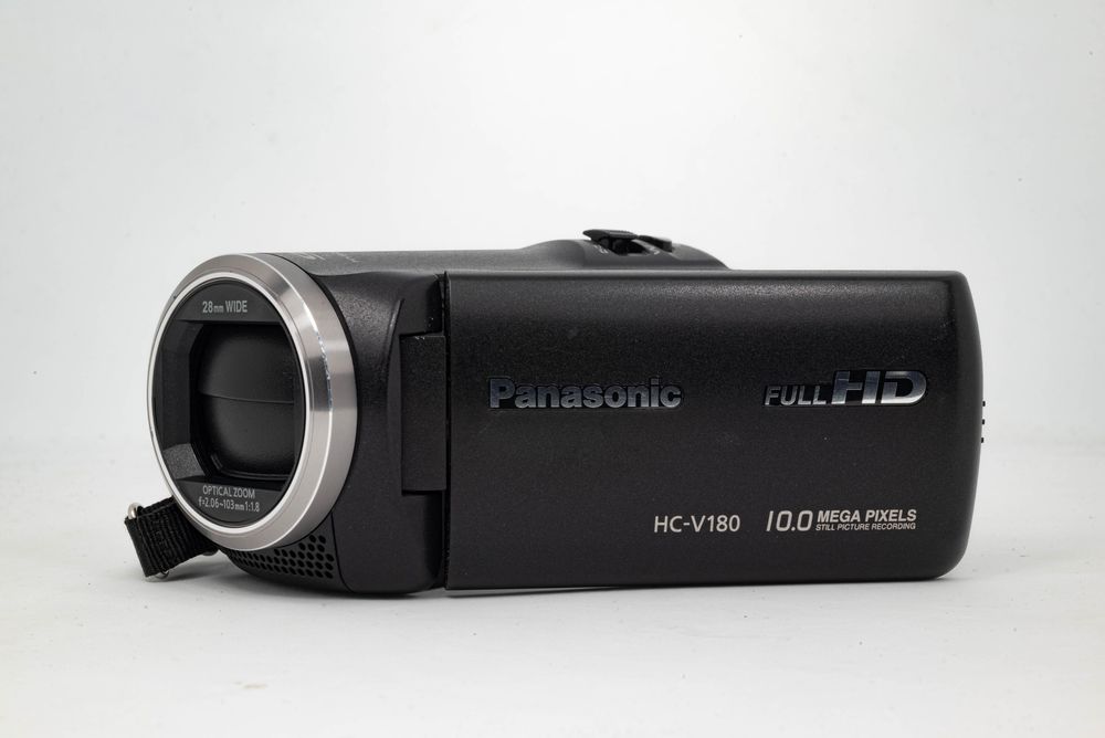 Panasonic hc-v180 GWARANCJA WYSYŁKA W 24H 50x zoom, kamerka na kartę SD, camcorder, handycam, bateria na 3h, kamera cyfrowa