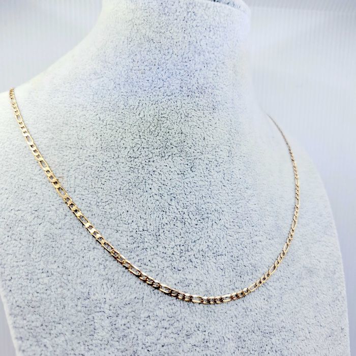 Złoty łańcuszek splot figaro 585 (14k) , długość 56,5cm , 5,66g,2,84mm