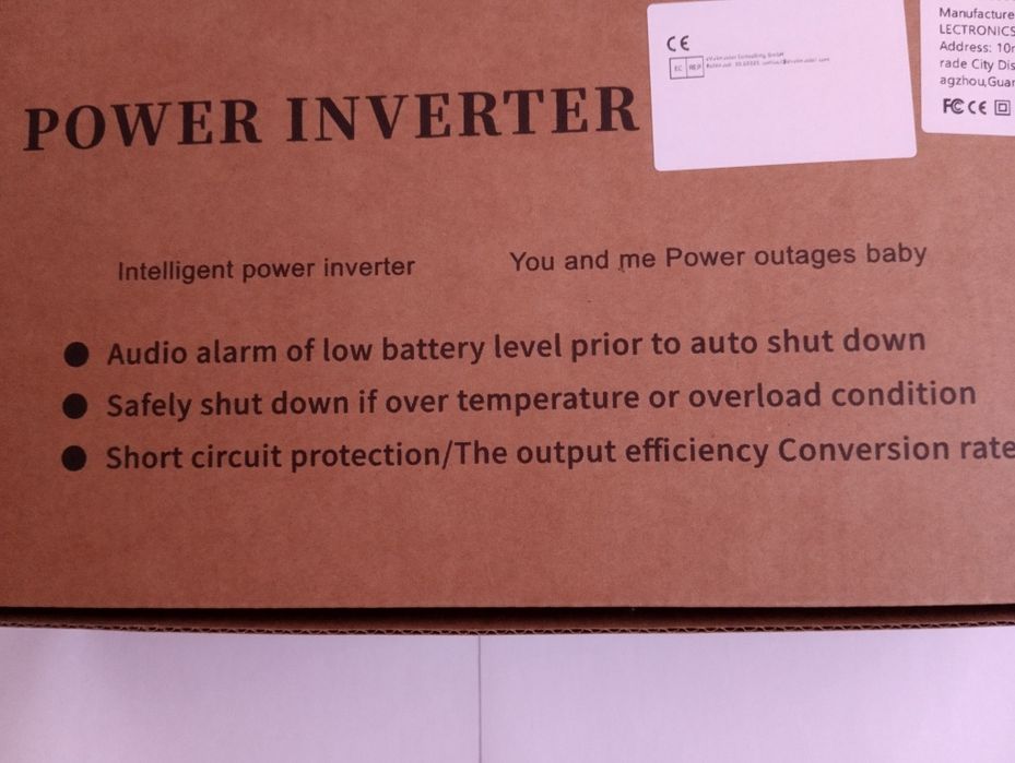 Инвертор 12В в 220В. 3000W. Чистый синус (Pure Sine Wave). Новый