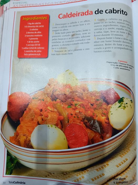 Livros de receitas culinária