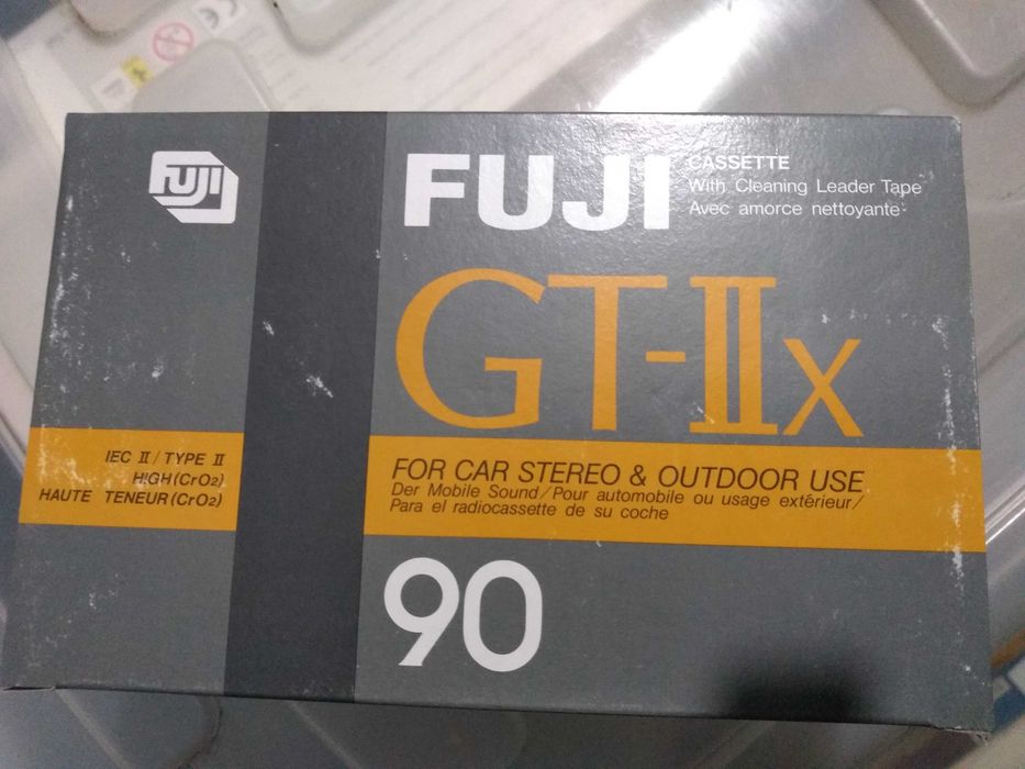 Cassetes de áudio FUJI GT-IIx 90 VINTAGE, NOVAS!