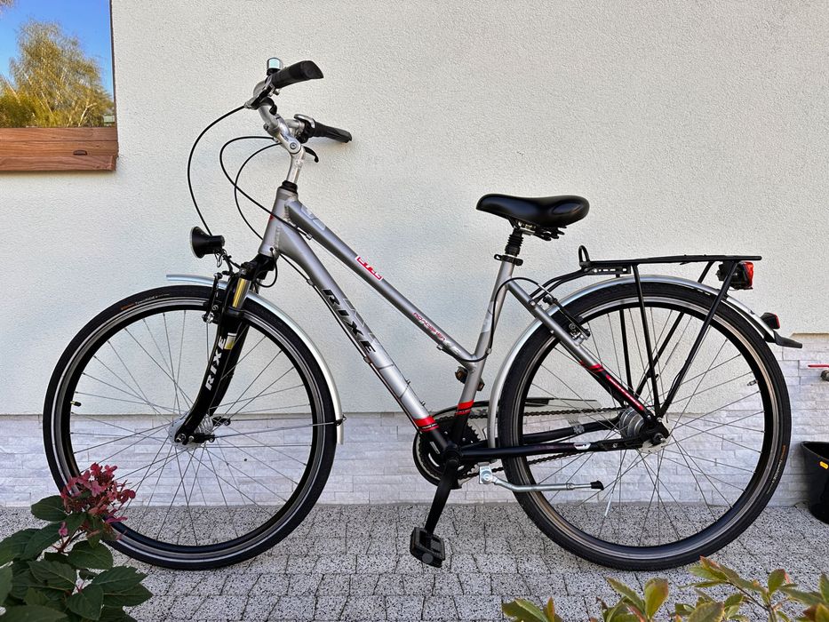Rower RIXE - koła 28, aluminiowy, Nexus 8 biegów, kontra, 2 x amor, prądnica