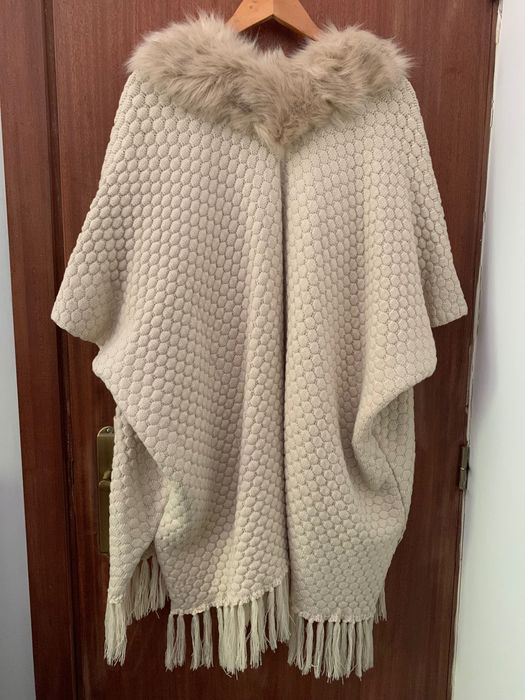 Casaco de malha c/mangas curtas