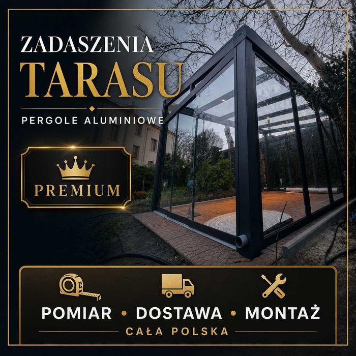 Zadaszenie Tarasu Aluminiowe szkło Ogród zimowy Ogrody zimowe Pergola Szyby, Pawilon, Weranda, Taras, montaż