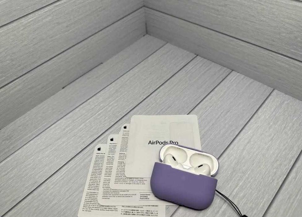 Топовые Наушники Airpods pro 2 с шумоподавлением 1в1 +чехол