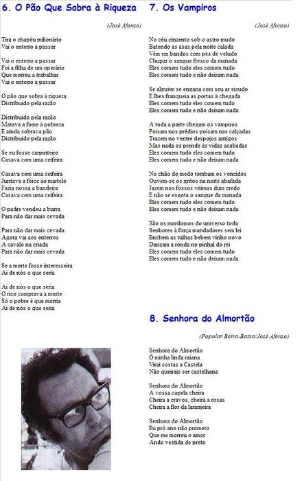 José Afonso, Francisco Fanhais	- - - - -		República	- - - - -	LP