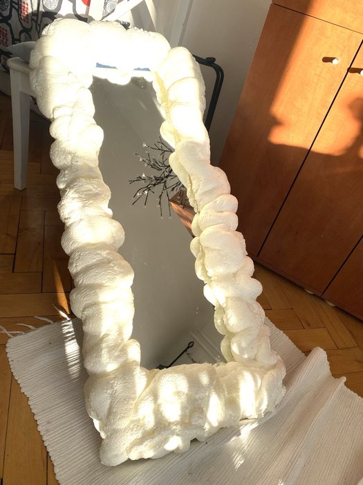 Duże customowe lustro hand made 110x55 cm