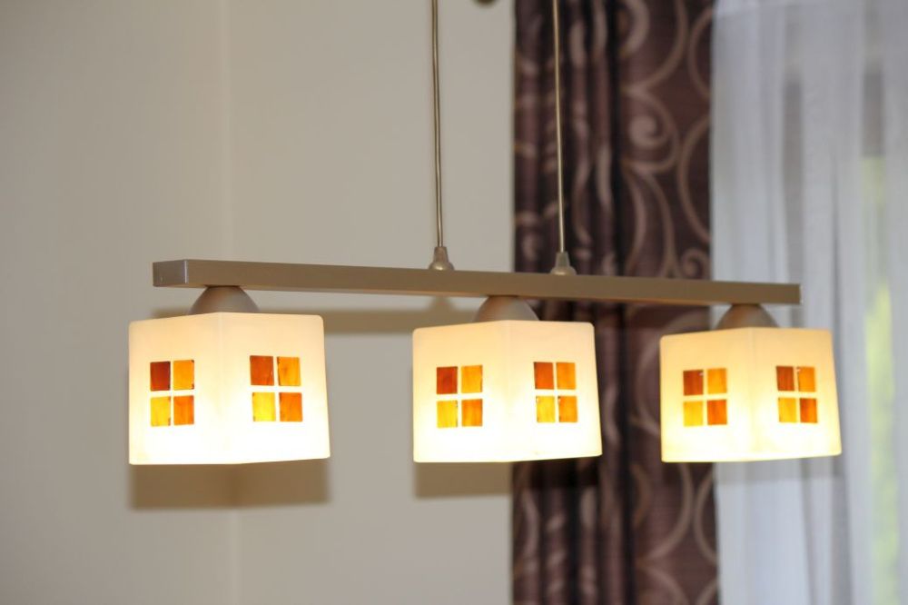 żyrandol nowoczesny , włoski , 3 x LED , stan idealny