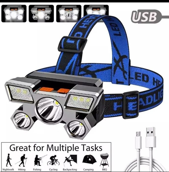 Lanterna led de cabeça nova