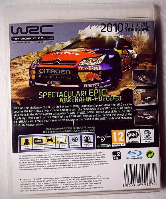 WRC Fia World Rally Championship PS3