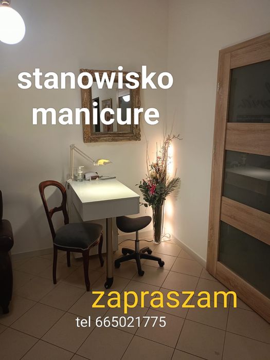 stanowisko dla manicurzystki/masażystki/ linergistki blisko centrum