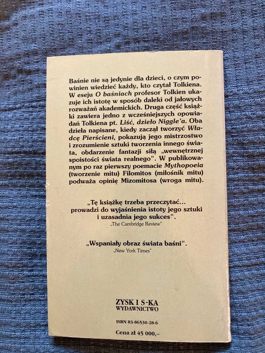 Tolkien „ Drzewo i liść” Unikatowa książka z 1994!