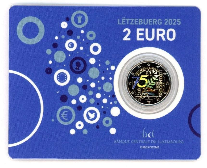 2€ Luxemburgo COLORIDA 2025