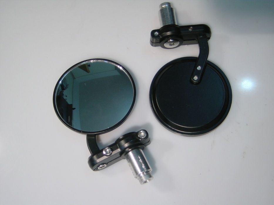 Espelhos retrovisores redondos para mota