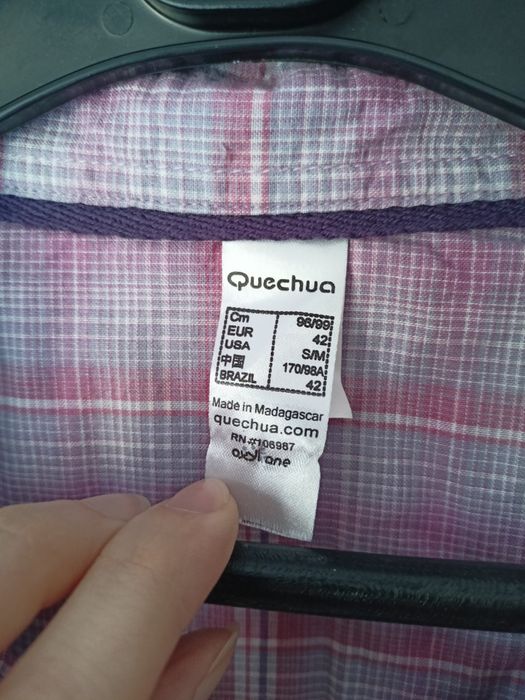 49 bluzka damska Quechua krata rozm  L/42
