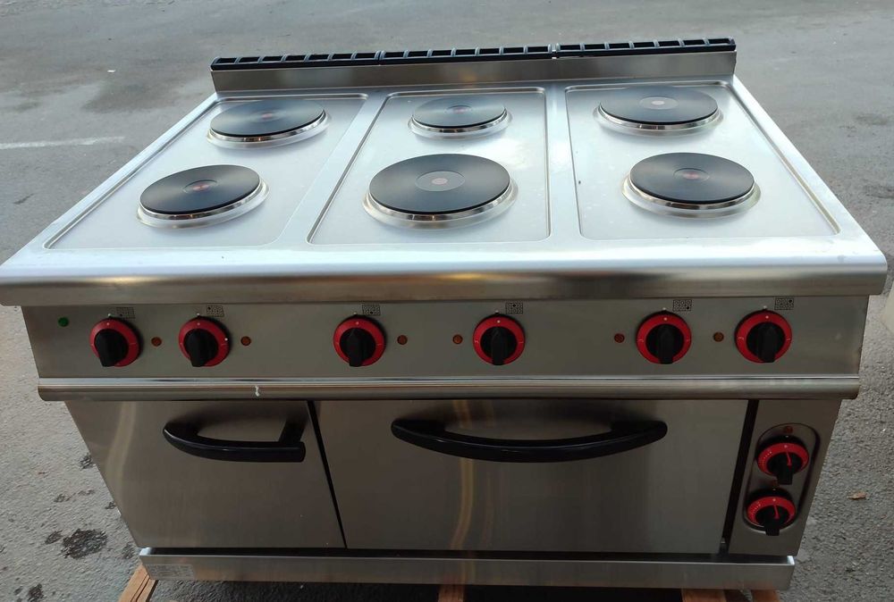 Fogão Elétrico de 6Bocas com Forno - NOVO