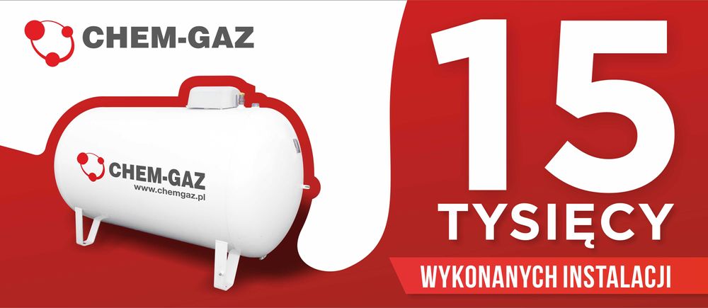 Zbiornik na GAZ 2700/3650/4850/6400 Dostawy Gazu PROPAN LPG Montaż PL
