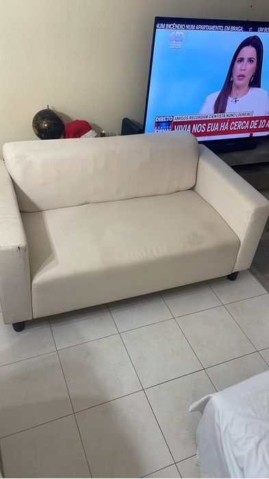 Sofa 2 lugares bege