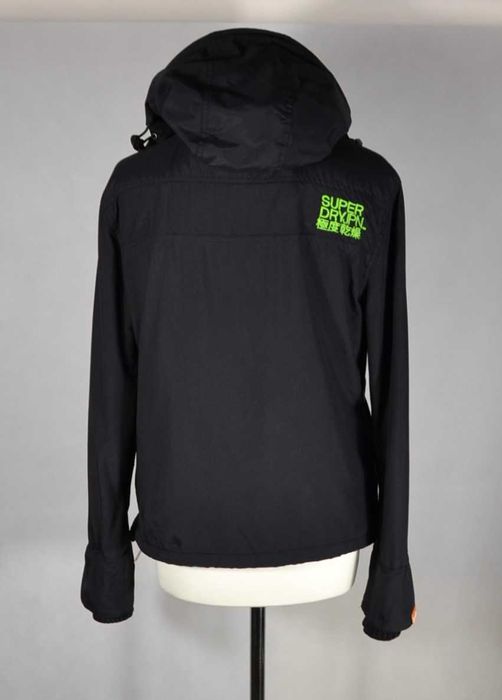 SUPERDRY Windcheater Kurtka Damska M Oryginalna Super Stan Kaptur