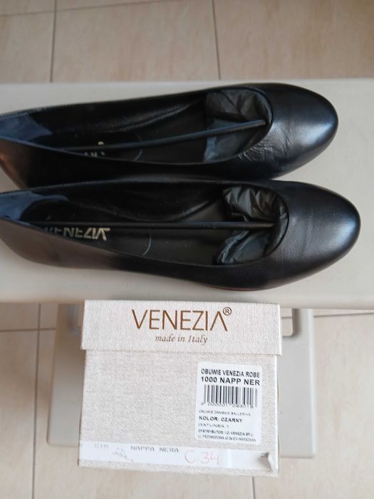Baleriny Venezia skórzane,rozm.38.