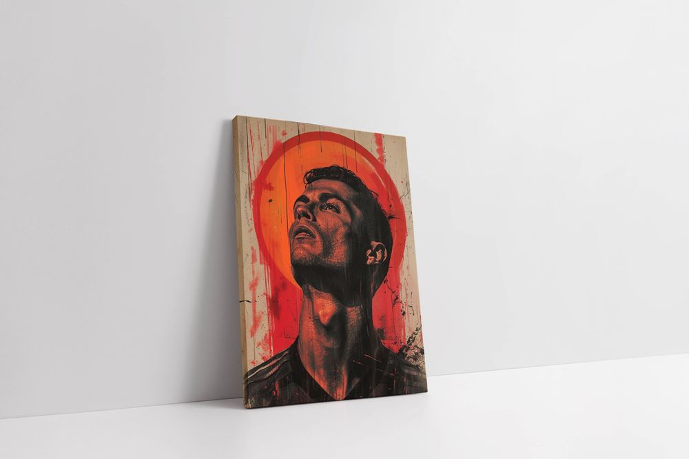 Obraz na płótnie Cristiano Ronaldo CR7 75x100 cm - nowoczesny styl