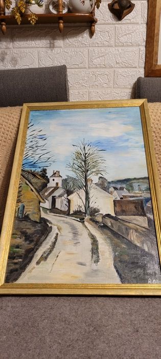 Malowany obraz 64x44 cm.