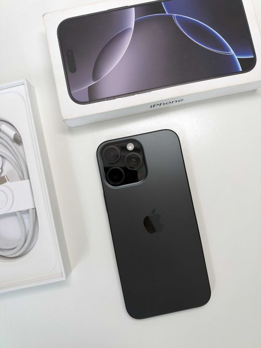 Apple iPhone 16 Pro Max・256GB・Titânio preto (Fatura e Garantia)