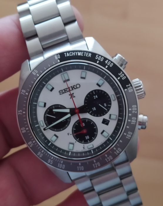 *NOVO* Seiko Solar "Panda" Cronógrafo SSC911P1 SPEEDTIMER (41,5 mm)