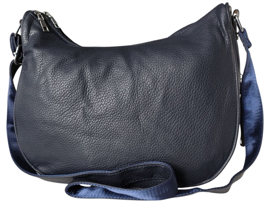 Stylowa Mała Listonoszka na Ramię Niebieska, Miejska Torebka