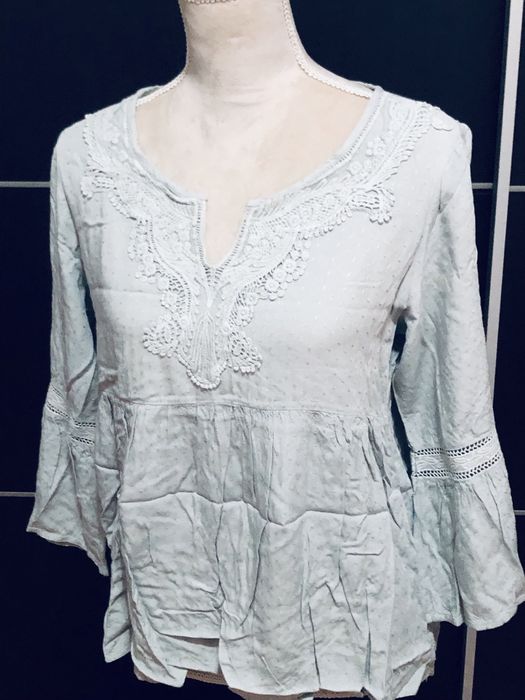 Embroidered Aqua Green Tunic