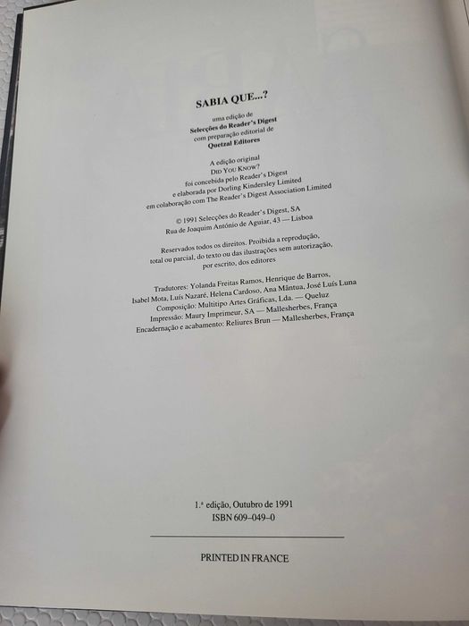 Livro: "Sabia que...? Uma nova forma de ver o mundo espantoso e fascinante em que vivemos"