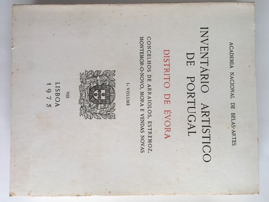 Inventario Artístico de Portugal, Distrito de Évora, Volumes I e II