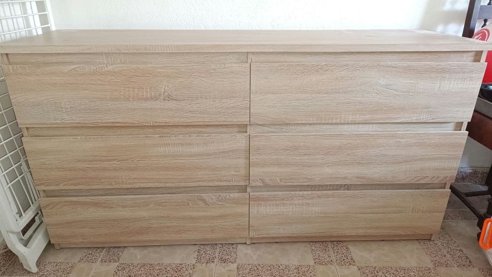 Cómoda ikea cor madeira