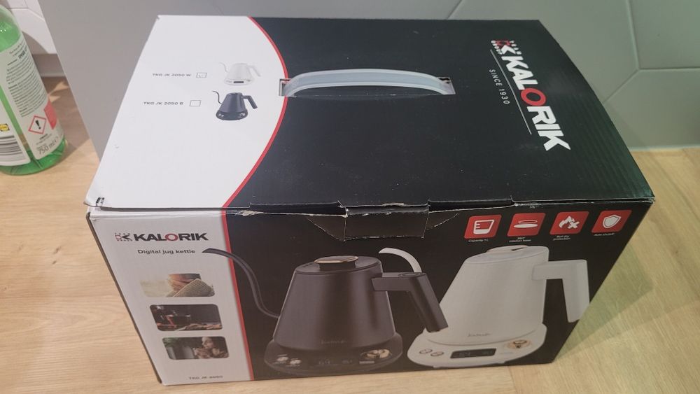 Czajnik Elektryczny Cyfrowy GOOSENECK z Regulacją Temperatury 1100W 1L