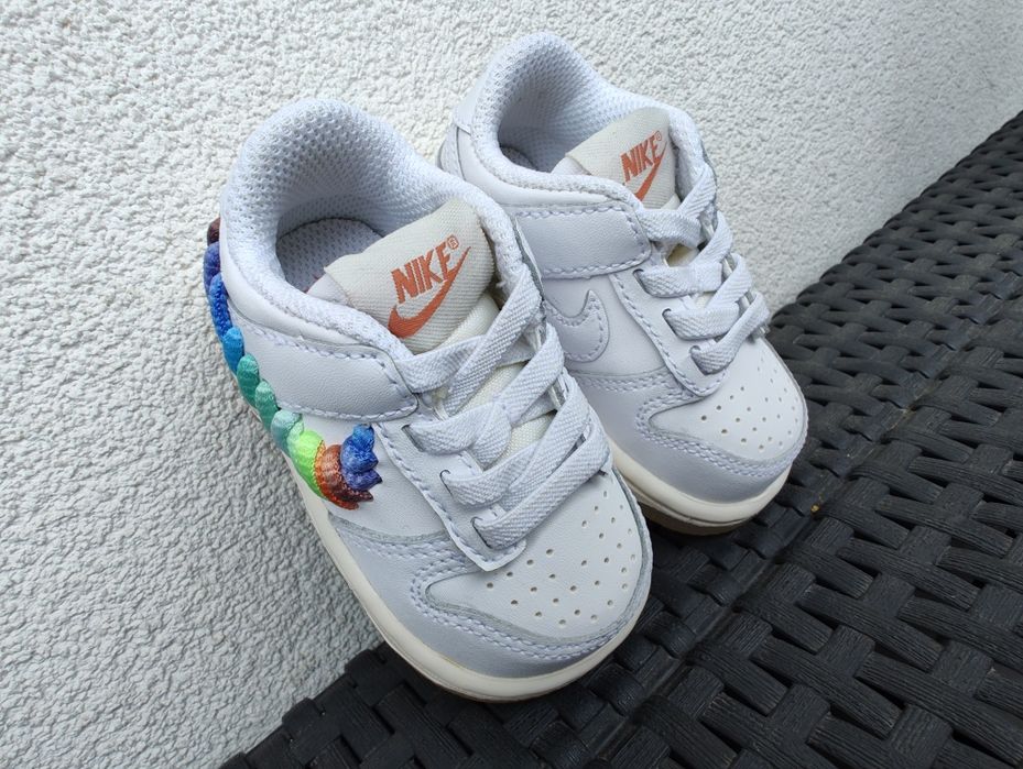 Nike Dunk Low Rainbow Lace Swoosh buciki dla dziecka 18,5