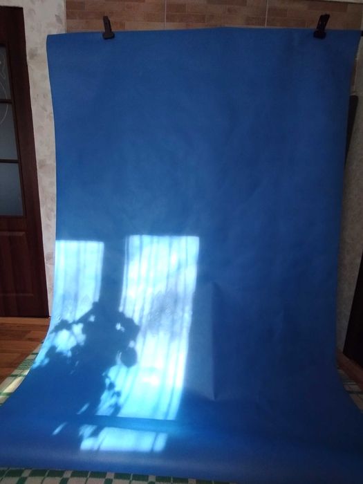 Нетканий фотофон, поліпропілен (вініл) фон 1,6Х5 м, синій