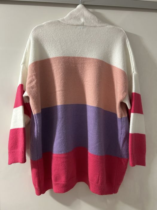 Sweter w paski XXL