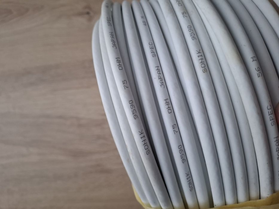 Kabel koncentryczny SAT9590 sonik do TV HD satelitarnej okoł 50 metrów