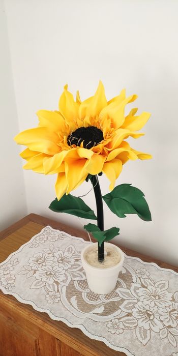 Соняшник нічник, світильник, декор