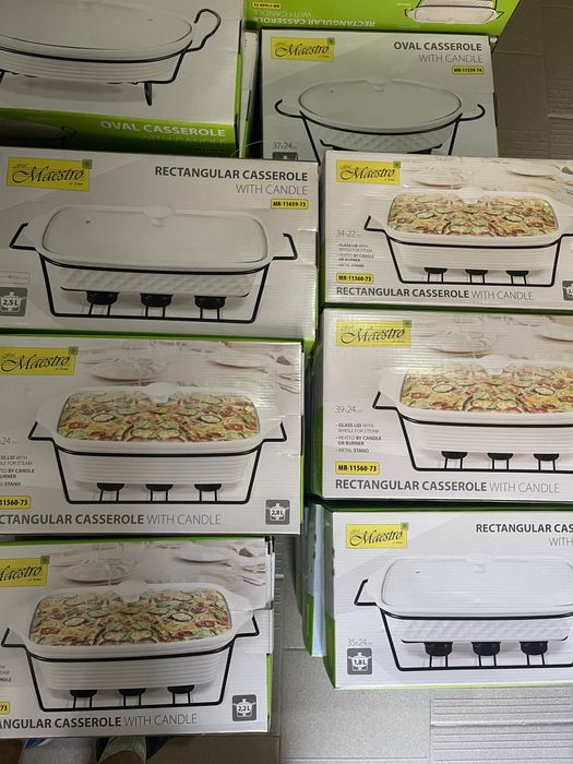 Марміт керамічний прямокутний [1,1л/1,8л/2,2л/2,5л/2,8л] White/Black