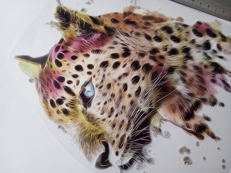 Prasowanka aplikacja na ubrania pantera leopard tygrys