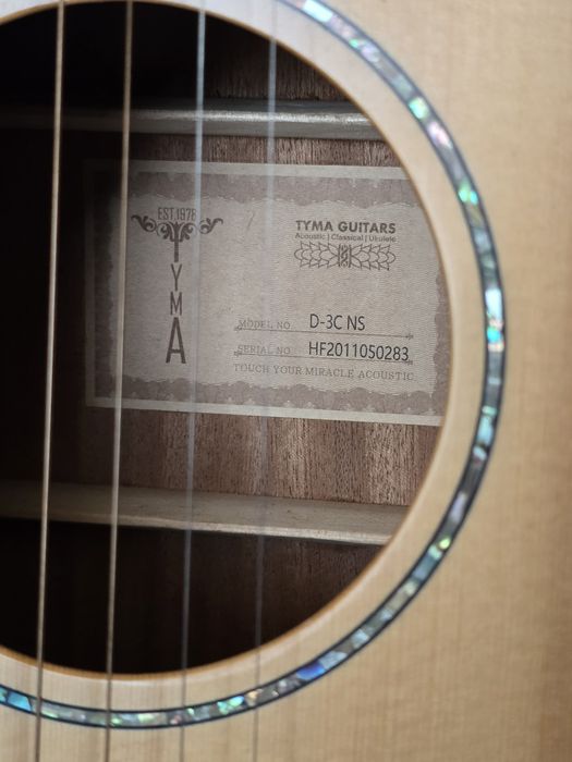 Гитара акустическая массив (электроакустика) Tyma d-3c ns идеал