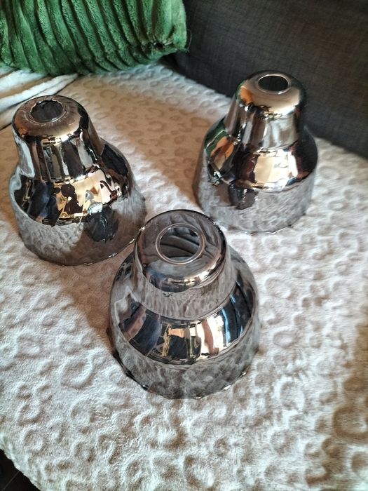 Zestaw 3 kloszy ozdobnych Italux Slizza E14 chrom