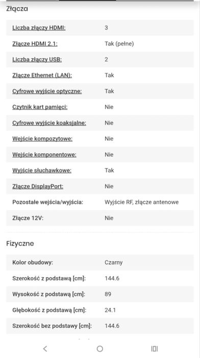 Telewizor 65cali TCL  stan idealny