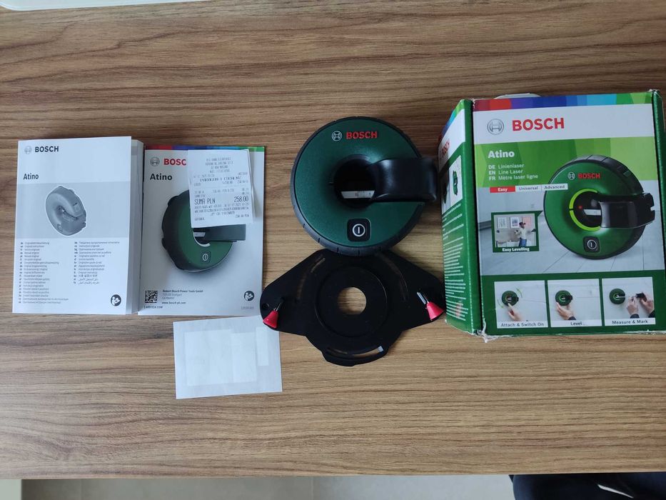 Laser liniowy Bosch Atino - nieużywany