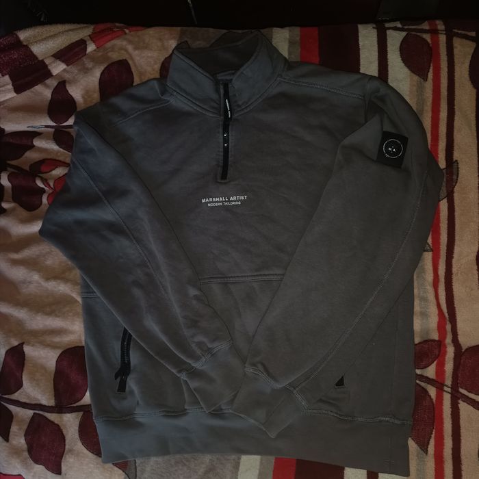 Marshall Artist Siren Quarter Zip Sweatshirt Толстовка с молнией на воротнике, Серая