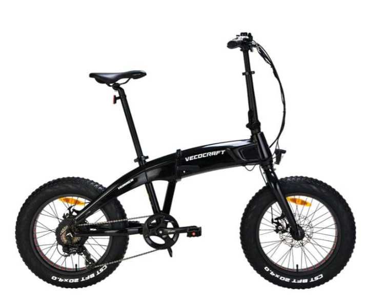 Rower elektryczny składany Vecocraft Hummer, 20'' czarny