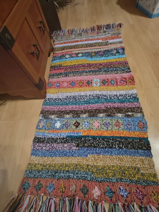 Chodnik na szydełku. Rękodzieło