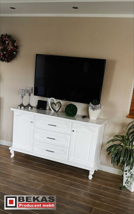 Prześliczna Witryna 90` Biała Prowansalska Dąb Ludwik Producent BEKAS